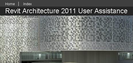 Revit Architecture 2011 User  Assistance